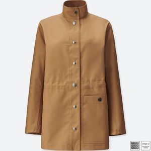 Uniqlo U blocktech water-resistant tan coat S